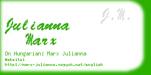 julianna marx business card